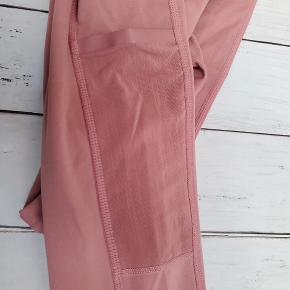 Fabletics Womens Leggings Pants Pink Power Hold Full Length Pockets No Size Tag - Picture 13 of 13